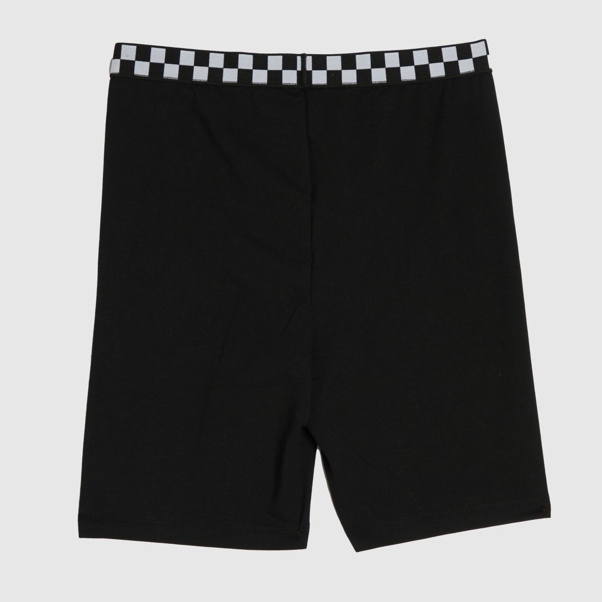 Vans – Svarta och vita cykelshorts med schackrutiga mönster