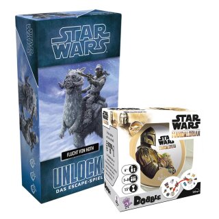 May the 4th-Bundle - Unlock! Star Wars: Flucht von Hoth + Dobble Star Wars – The Mandalorian (DE)