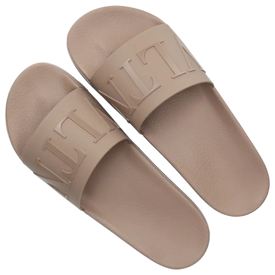 Valentino Garavani - Badeschuhe VLTN TPU - beige