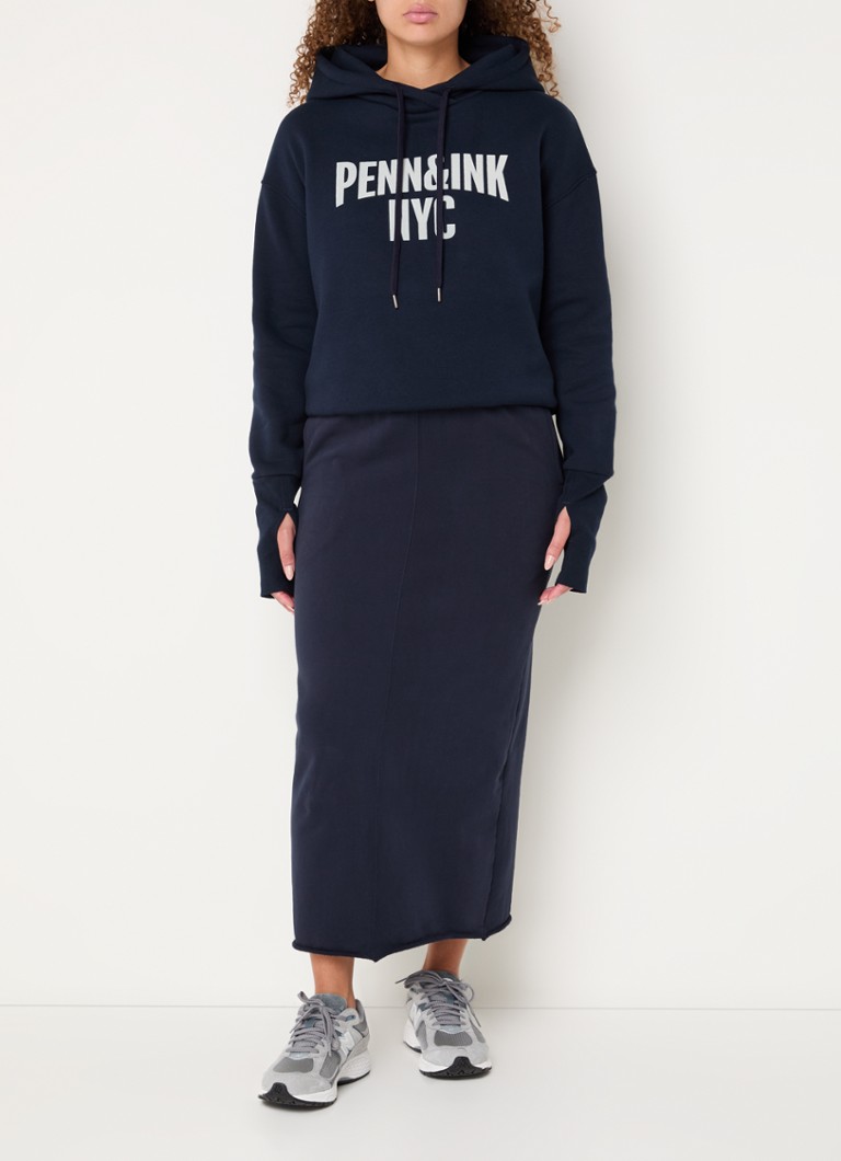 Penn & Ink  Hoodie met logoprint