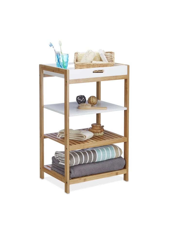 relaxdays Küchenregal in Natur-Weiß - (B)43 x (H)70 x (T)33 cm günstig kaufen onesize