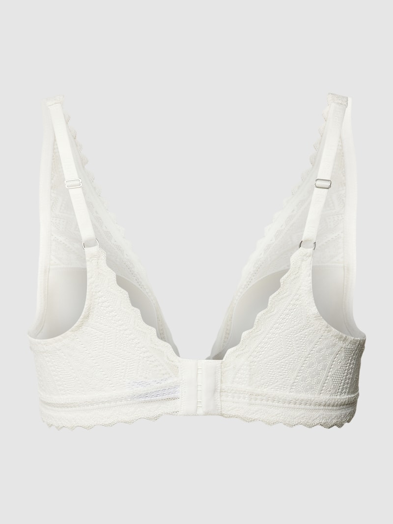 Triangel-BH mit Spitzenbesatz Modell 'EVERYDAY LACE' in weiß