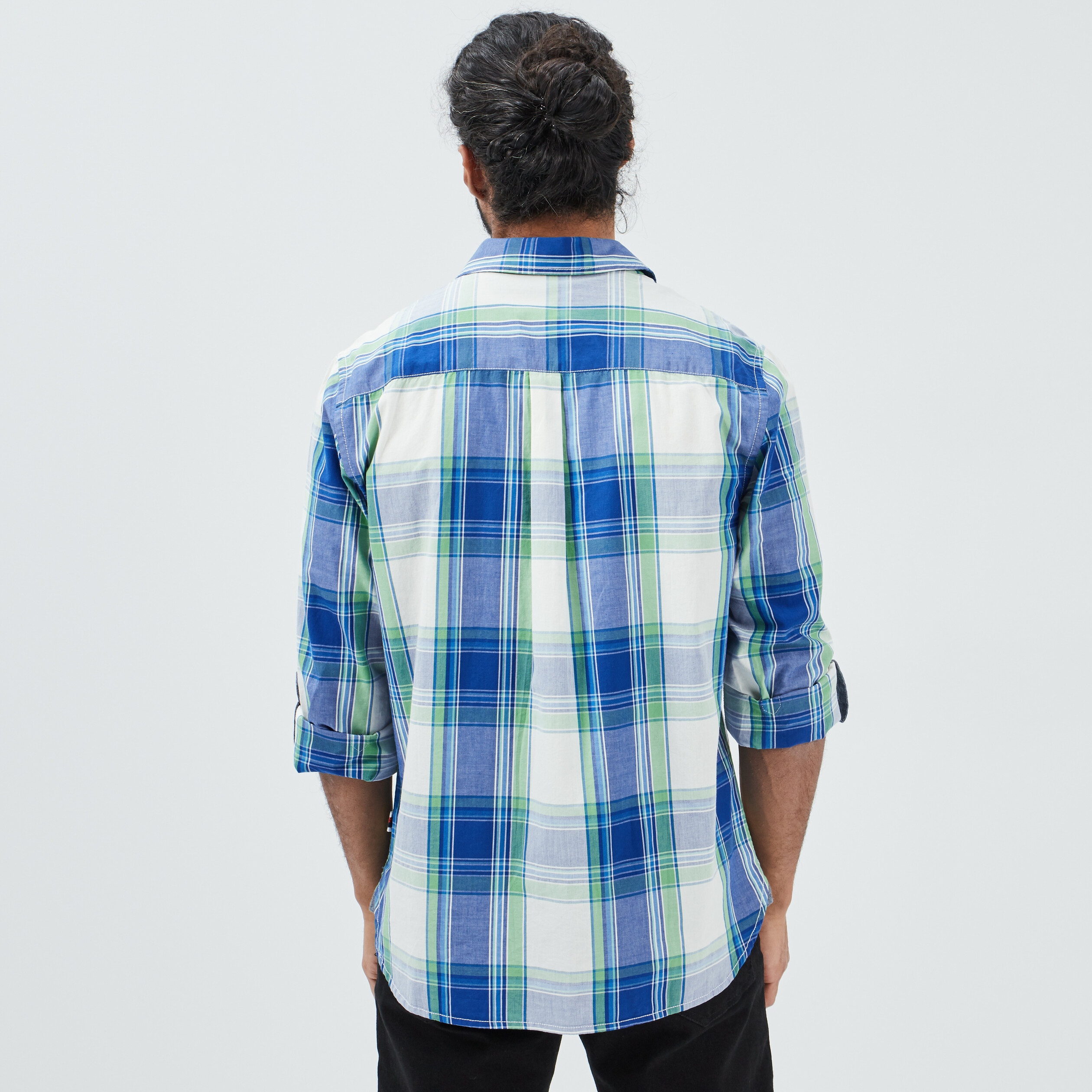Chemise droite manches 3 4 ivoire homme | La Halle