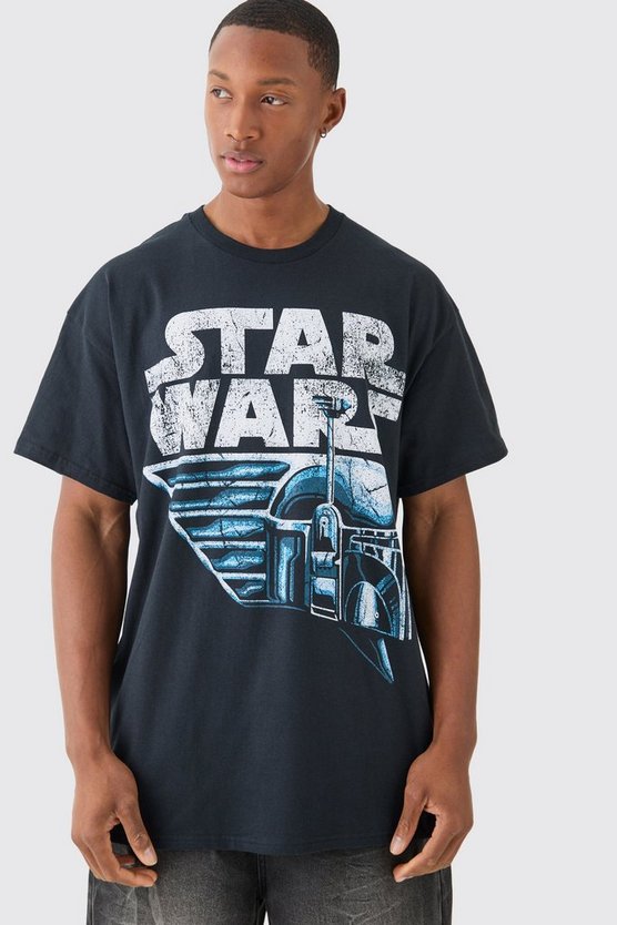 Oversize T-Shirt mit lizenziertem Star Wars Print