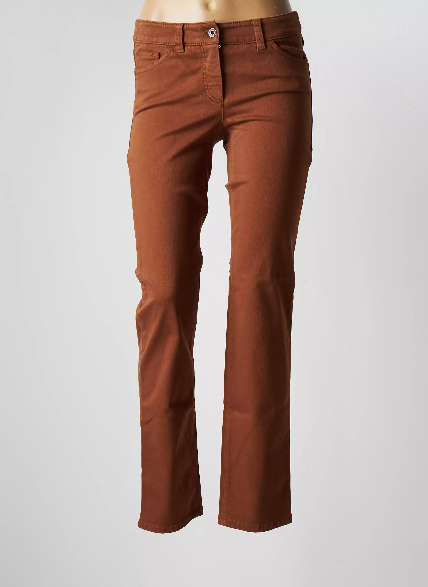 Gerry Weber Pantalons Slim Femme couleur marron