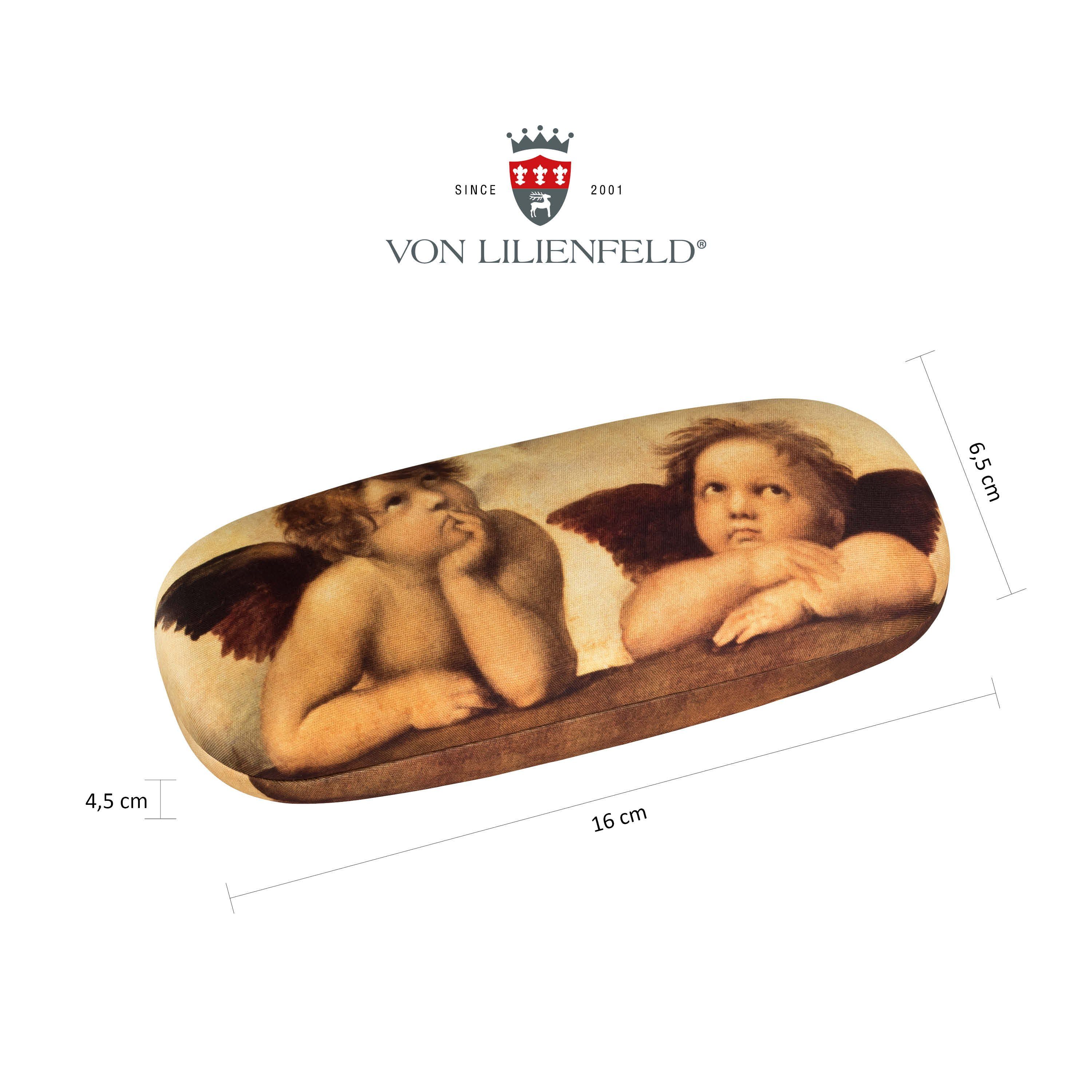 von Lilienfeld Brillenetui Brillenetui Raffael Engel Kunst Motiv Hardcase, stabiles mit Mikrofaser bezogenes Hardcase
