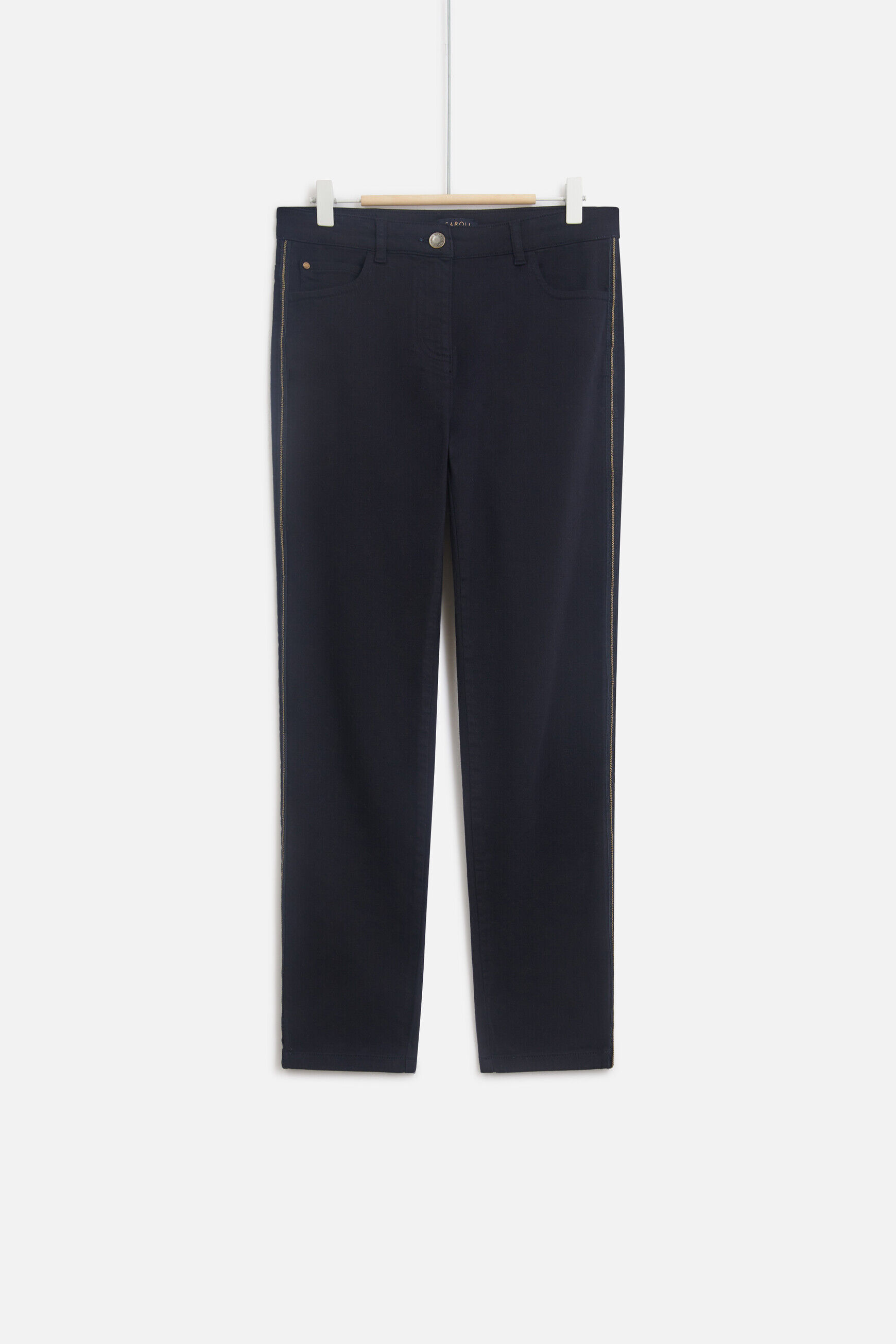pantalon tosca bleu marine femme