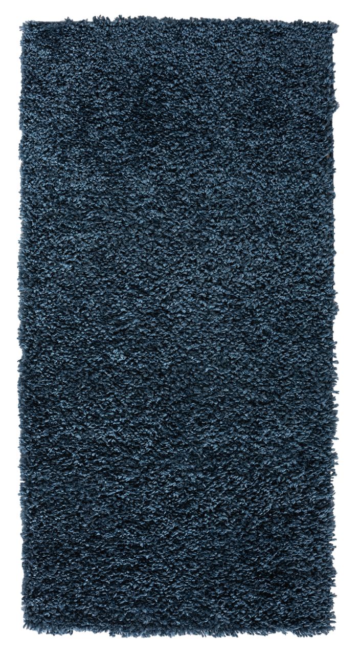 MyFlair Teppich Elodie, 70cm x 140cm, Farbe Dunkelblau, rechteckig, Florhöhe 37mm