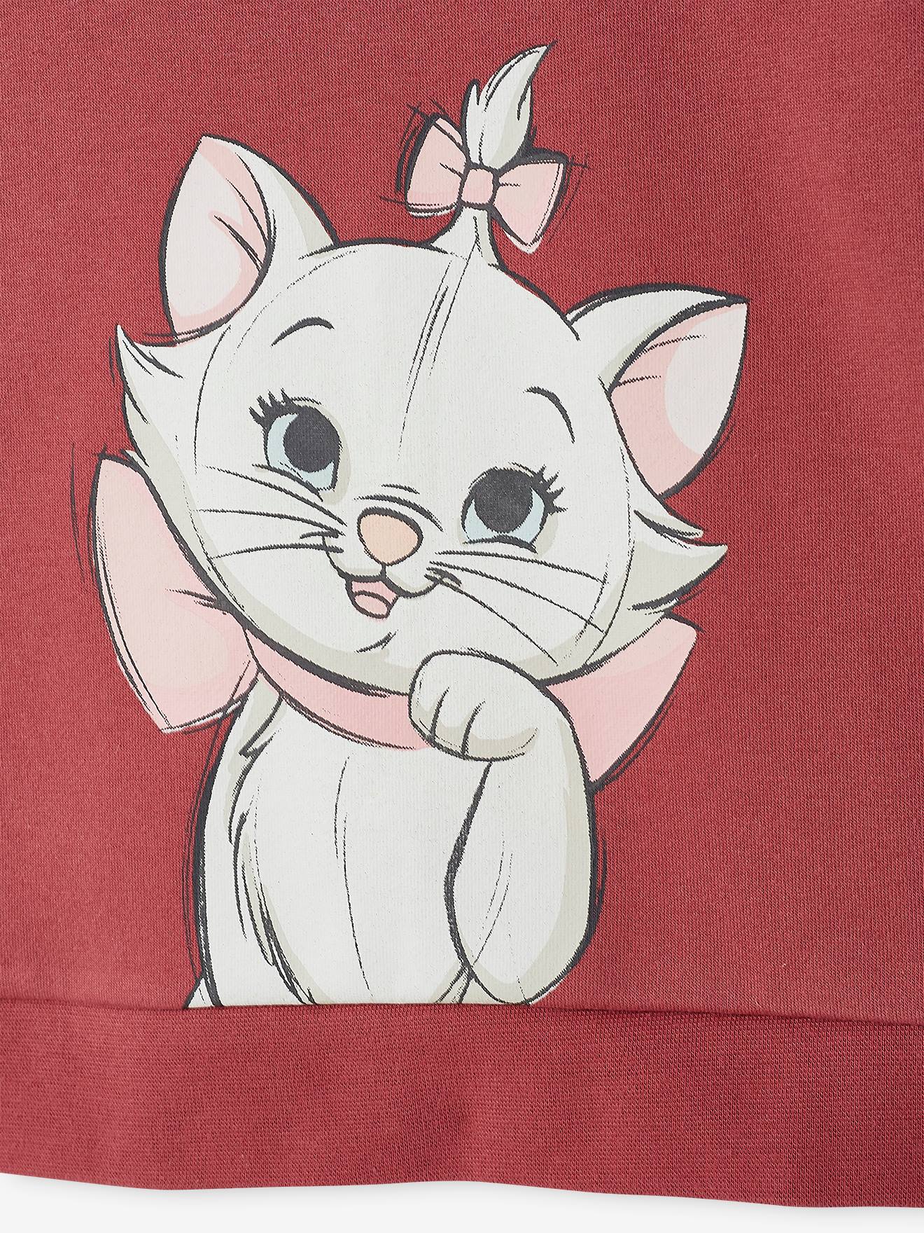Sweat fille à capuche DS® Marie les Aristochats rose