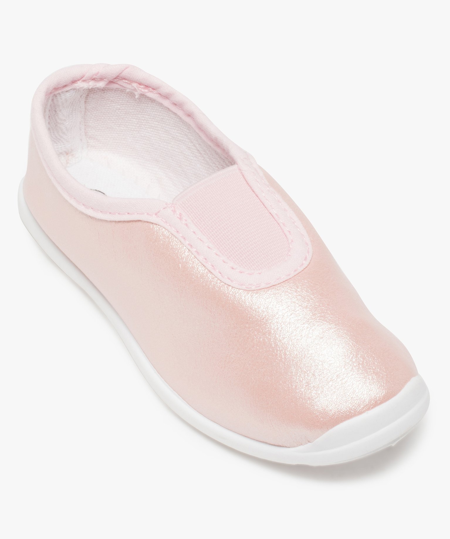 Rythmiques fille dessus brillant avec élastique central rose | GEMO