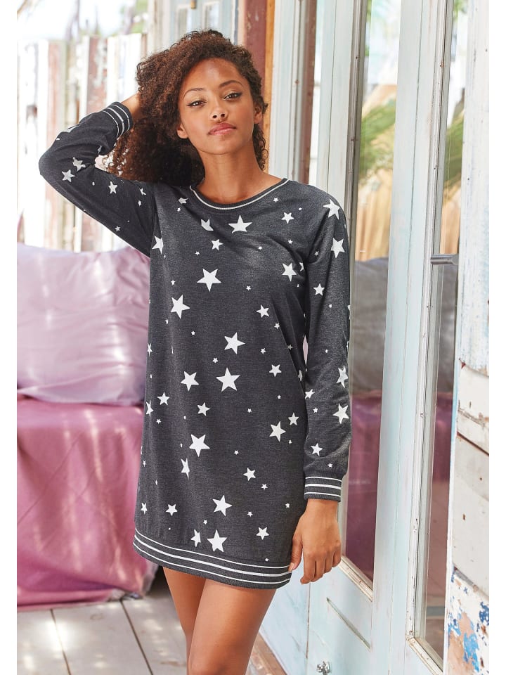 VIVANCE DREAMS Sleepshirt in schwarz- weiß günstig kaufen