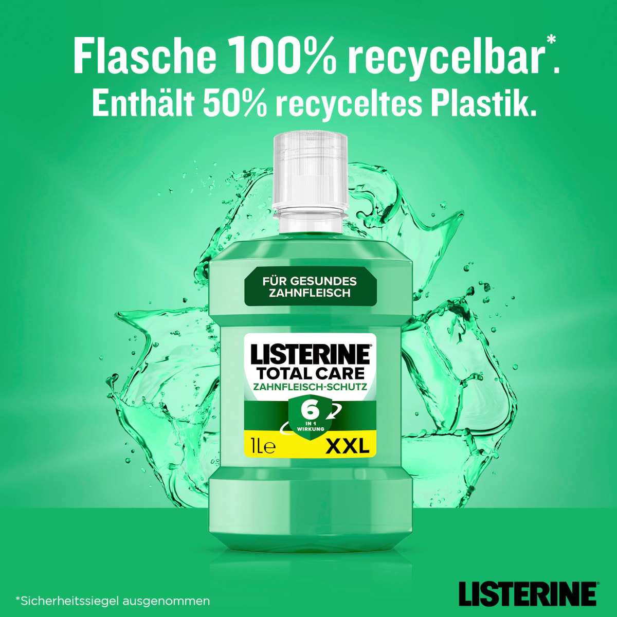Mundspülung Total Care Zahnfleischschutz XXL Größe, 1 l