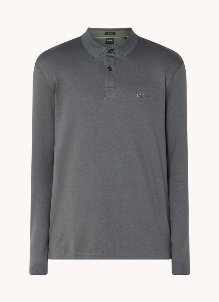 Polo HUGO BOSS Pirol de corte regular com logotipo
