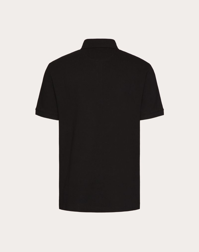 Polo de algodão piqué com patch exclusivo Vlogo