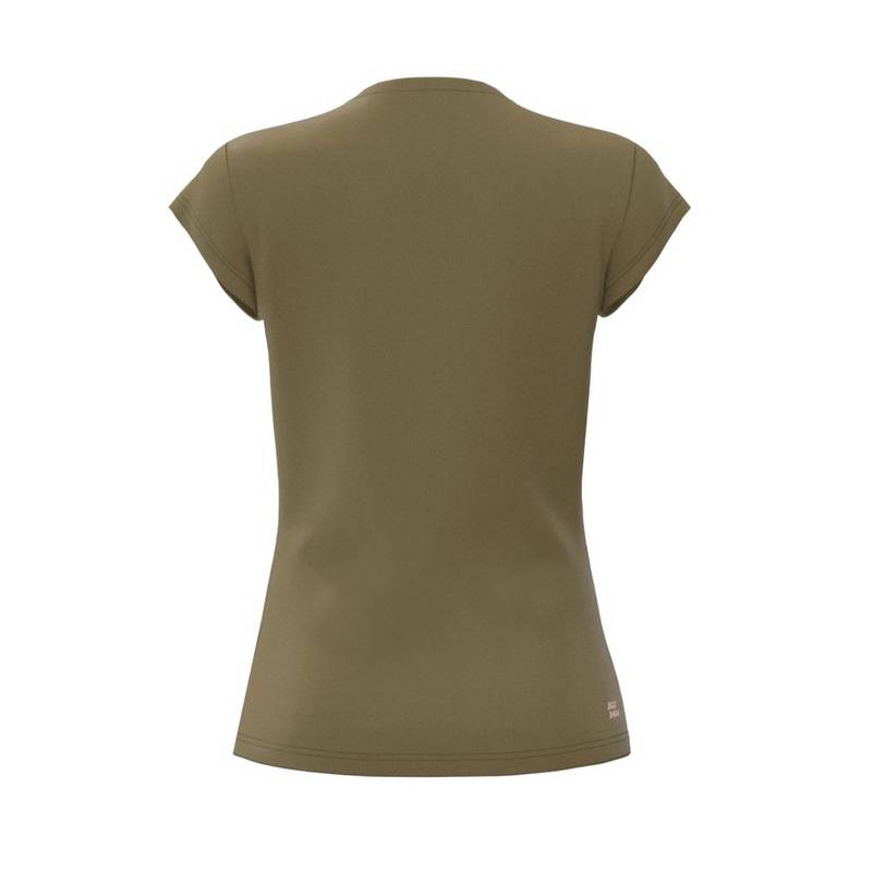 BIDI BADU Pure Wild V-Neck Tee Tennisshirt Damen