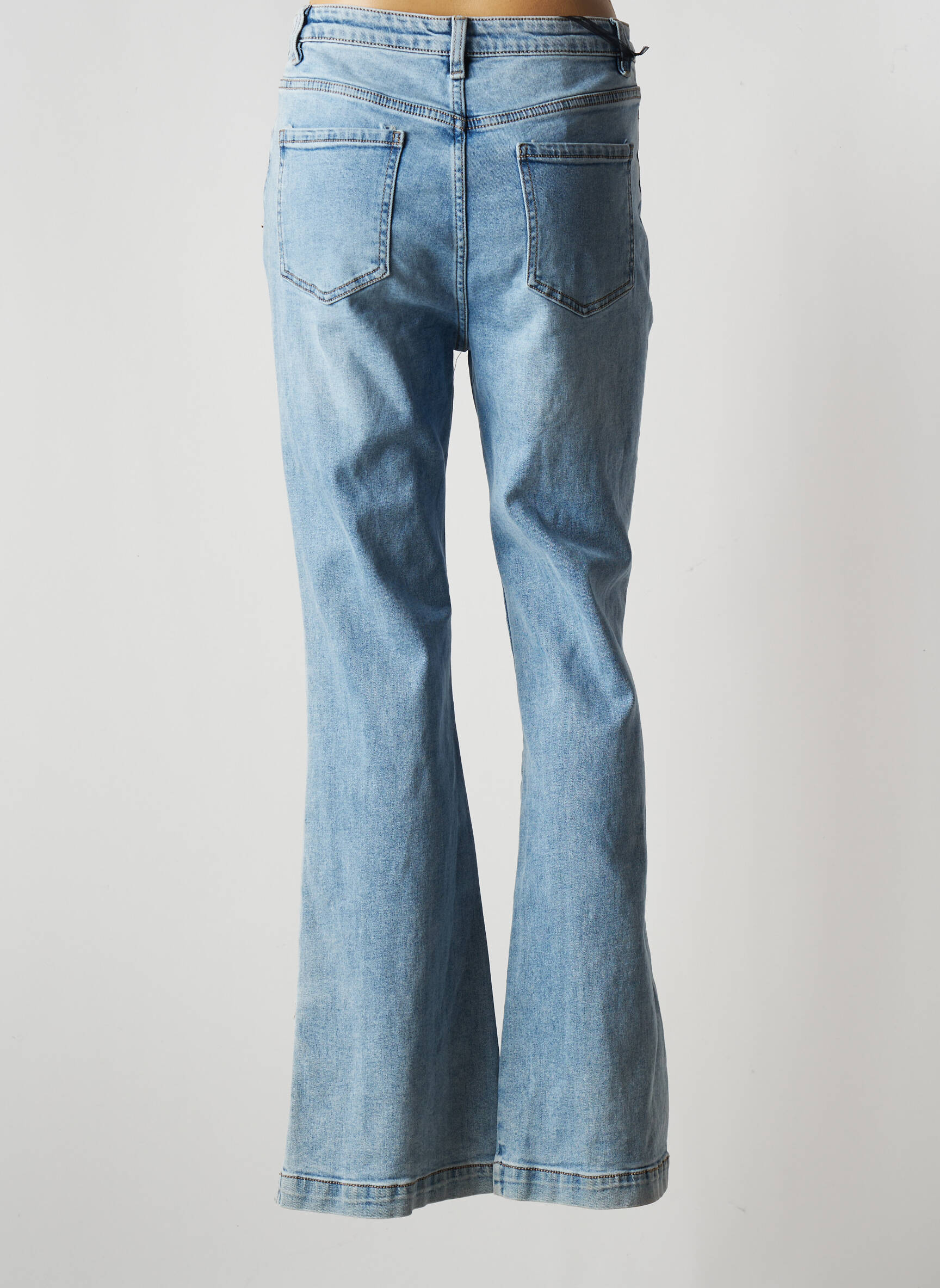 Denim Jean Flare Femme couleur bleu
