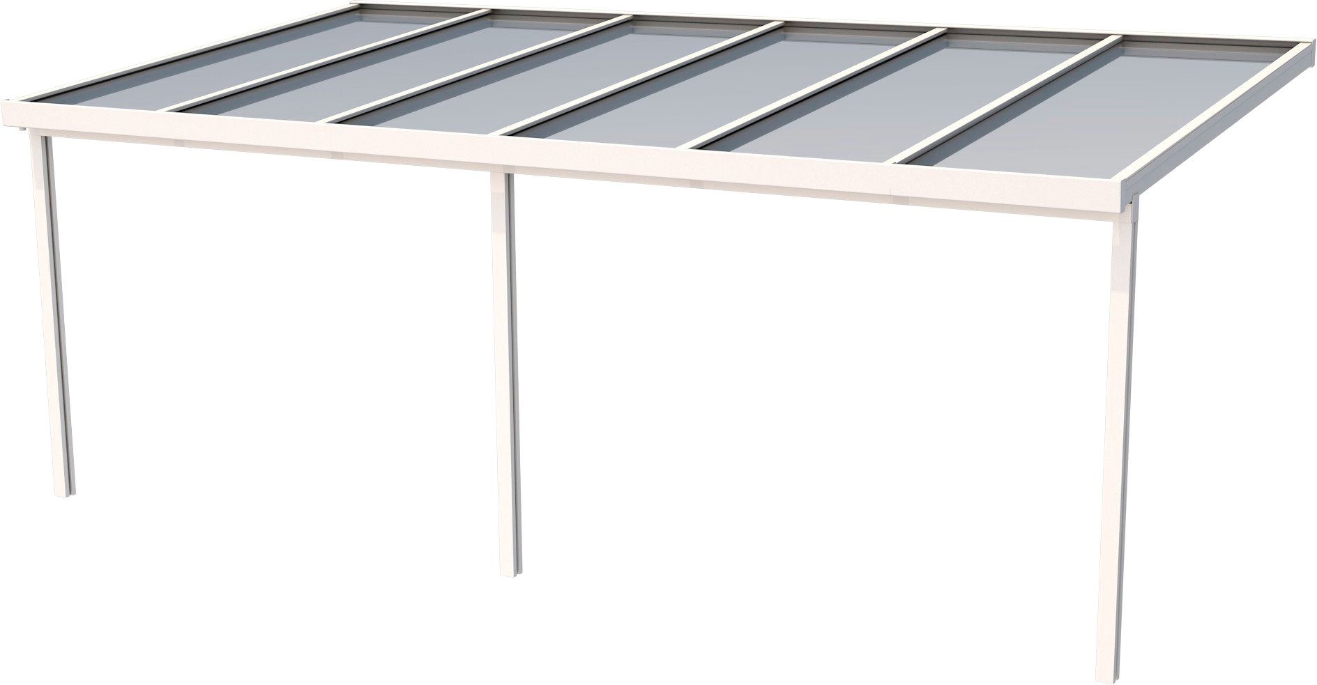 GUTTA Terrassendach Premium, BxT: 611x306 cm, Bedachung Doppelstegplatten, BxT: 611x306 cm, Dach Polycarbonat bronce