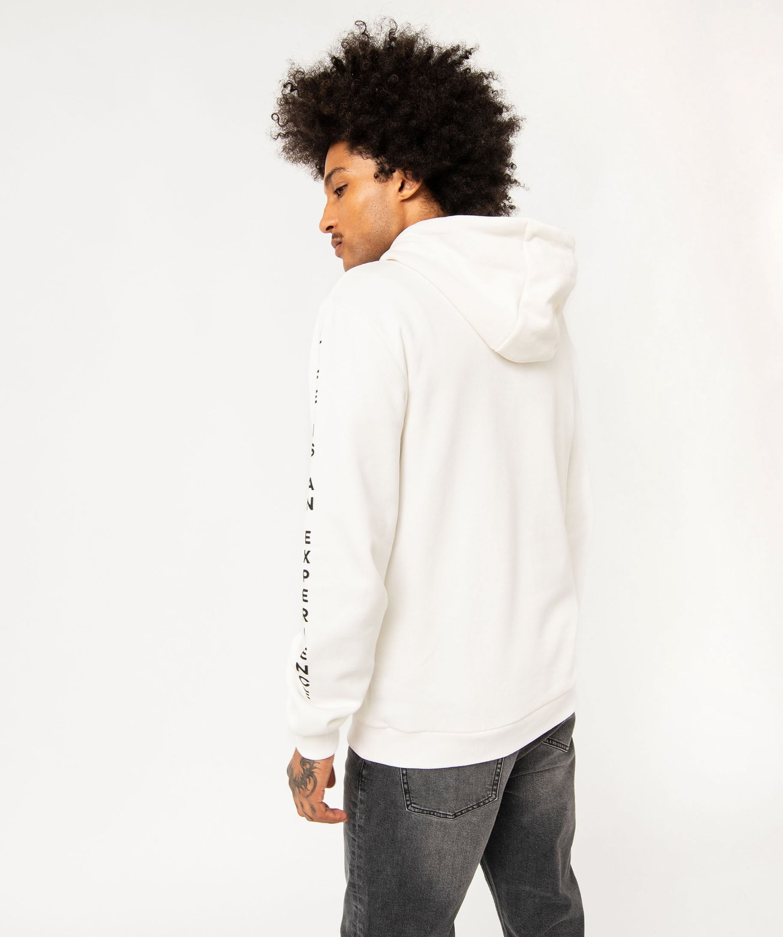 Sweat à capuche en molleton doux homme blanc | GEMO