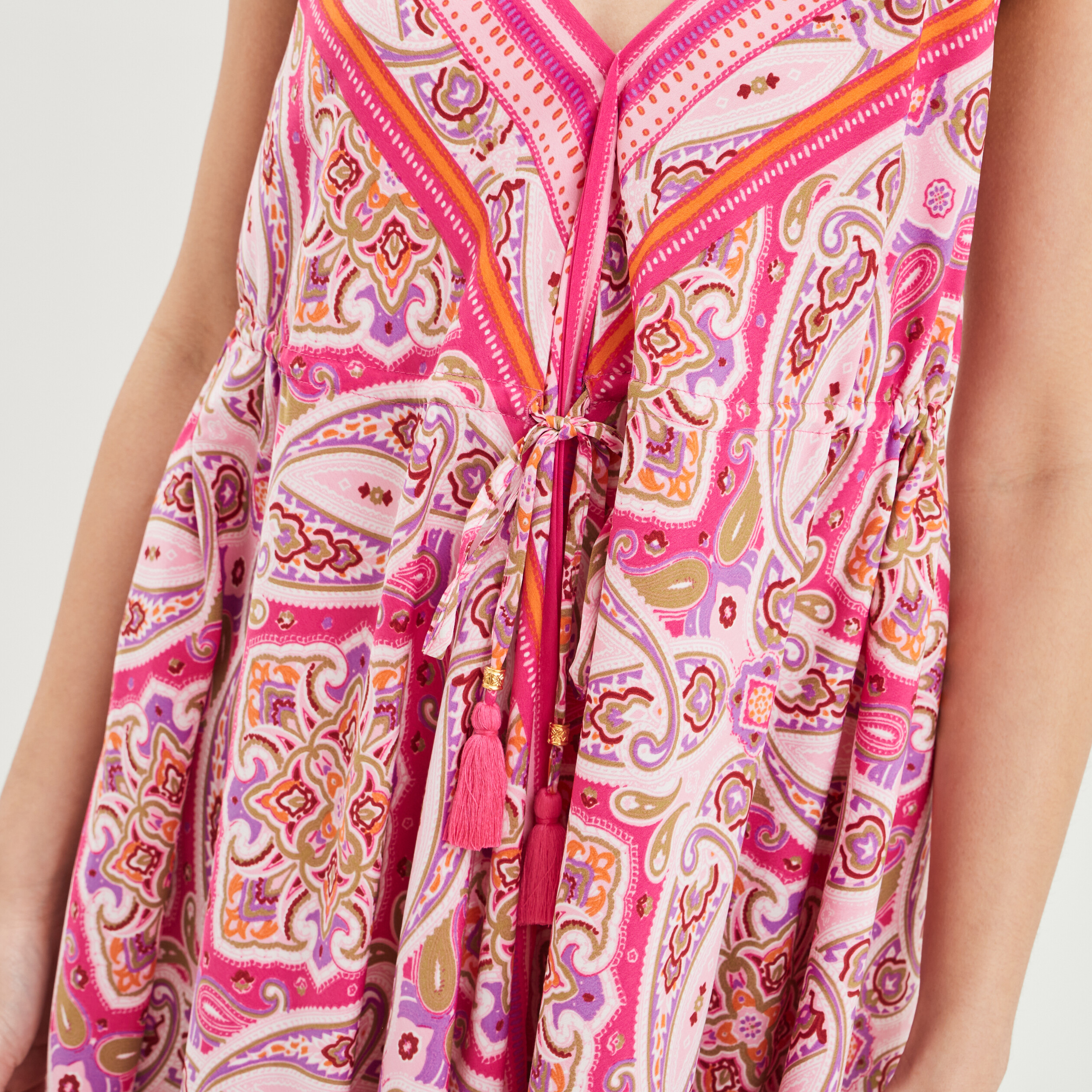 Robe patineuse à bretelles ecru femme | La Halle