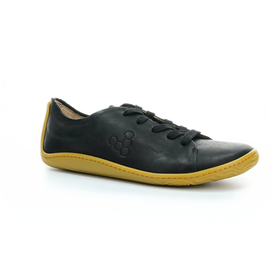 Vivobarefoot Addis Black Leather Barfußhalbschuhe