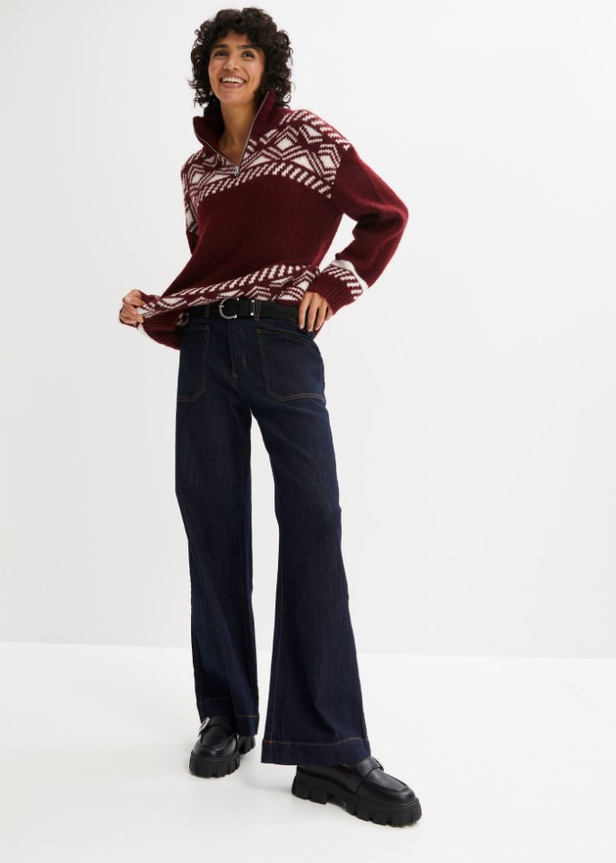 Komfort-Stretch-Jeans, Wide