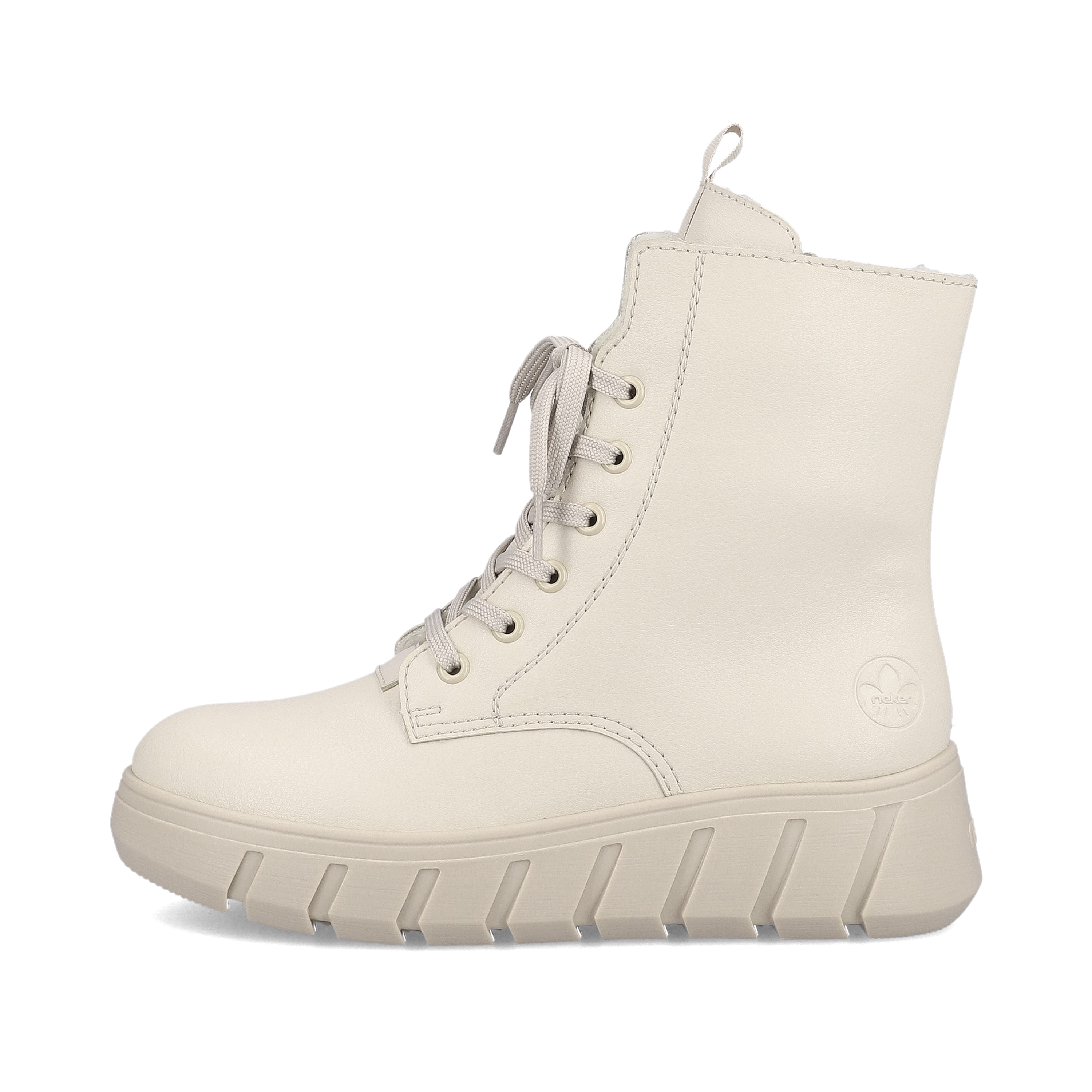 Rieker Damen Schnürstiefel hellbeige