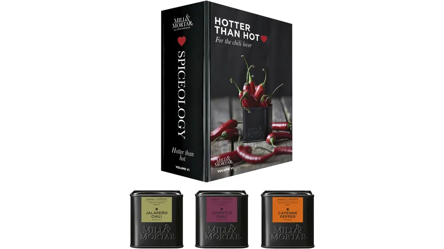 MILL&MORTAR Chilies Hotter Than Hot 3er Set Geschenkbox 135 g