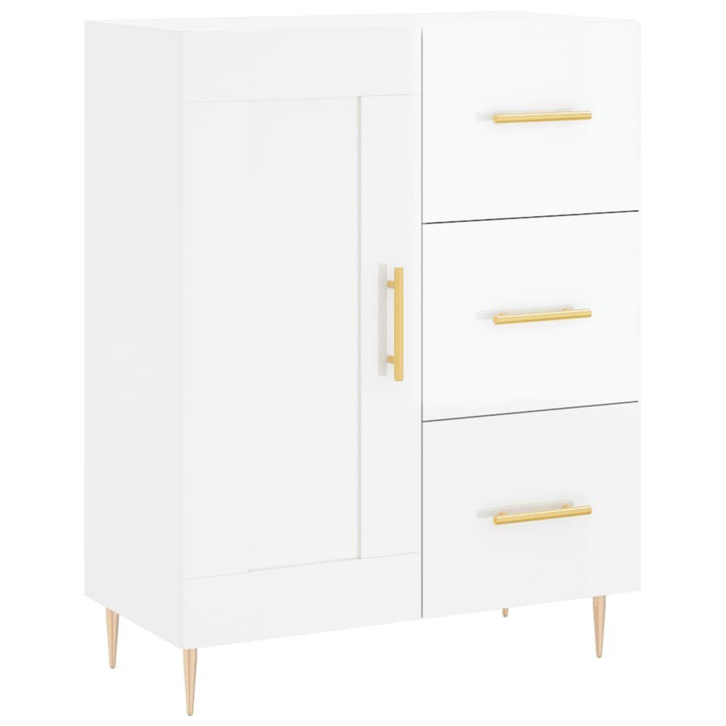 vidaXL Sideboard Sideboard Hochglanz-Weiß 69,5x34x90 cm Holzwerkstoff (1 St)
