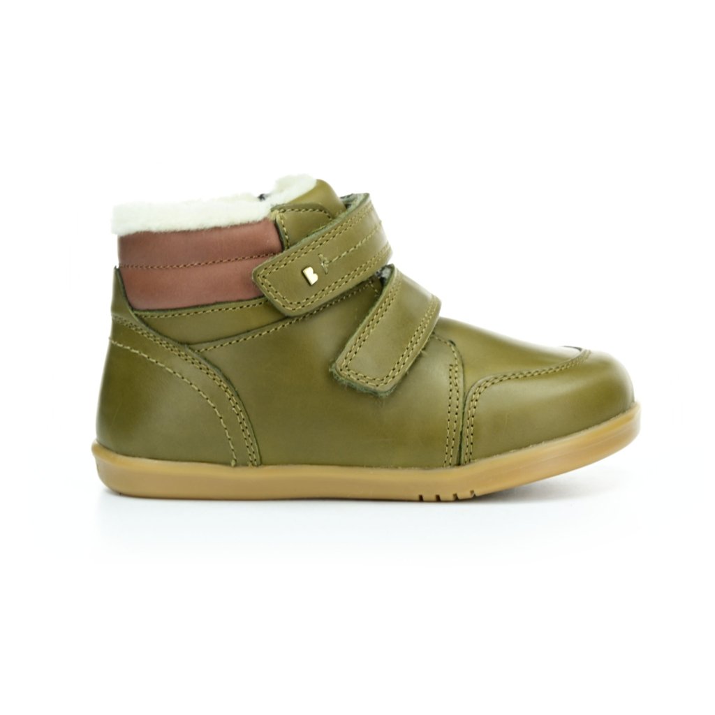 Bobux Timber Arctic Olive grüne gefütterten Stiefeletten