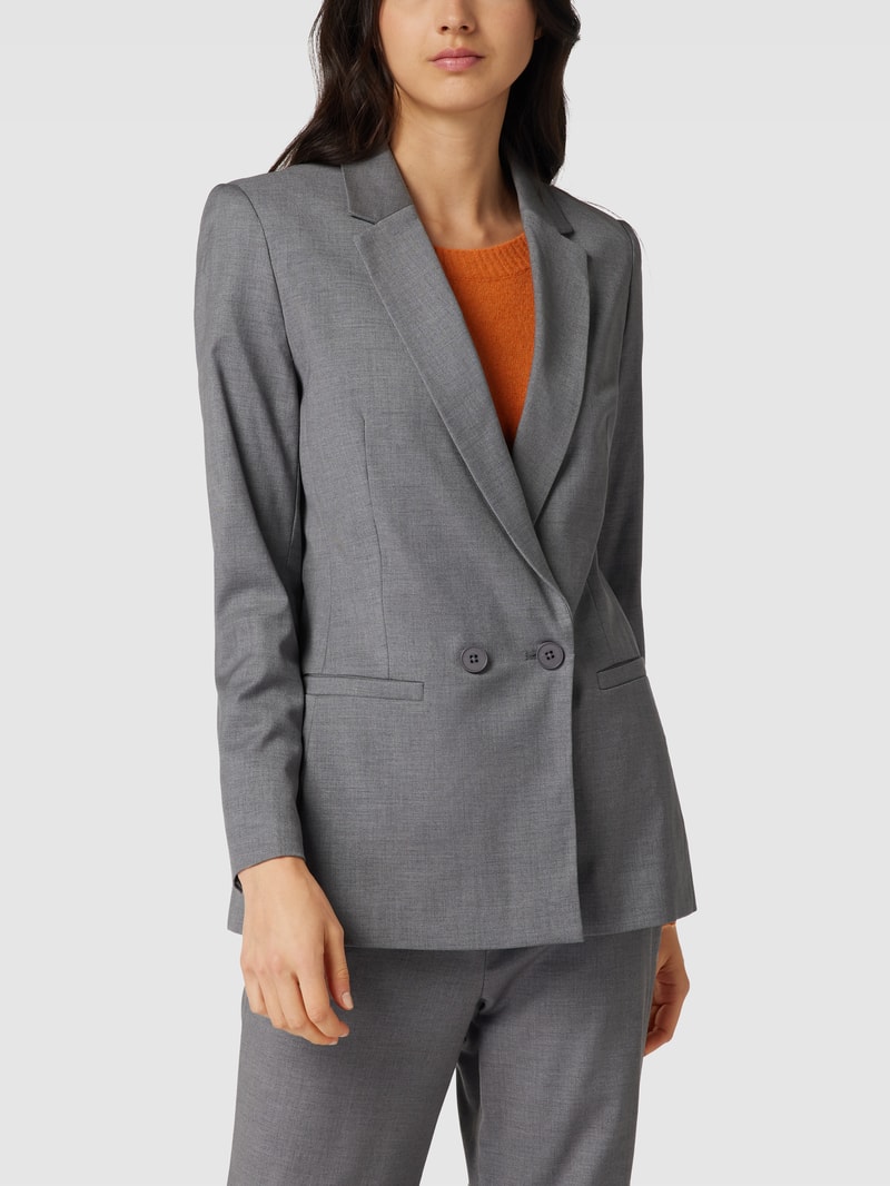 Blazer mit Reverskragen in mittelgrau