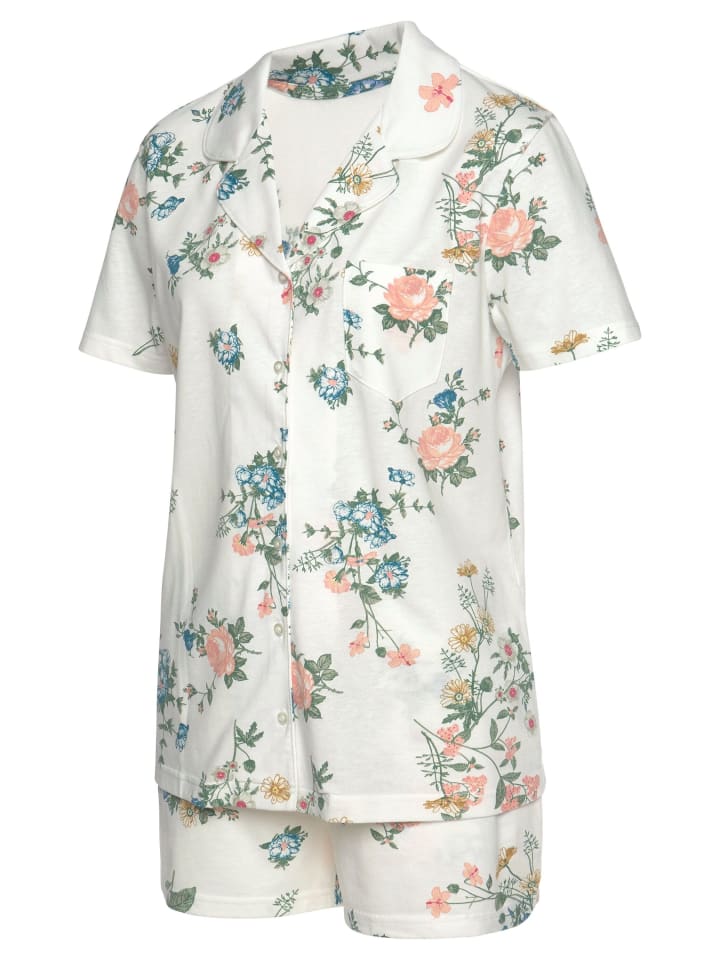 VIVANCE DREAMS Shorty in ecru-allover-geblümt günstig kaufen