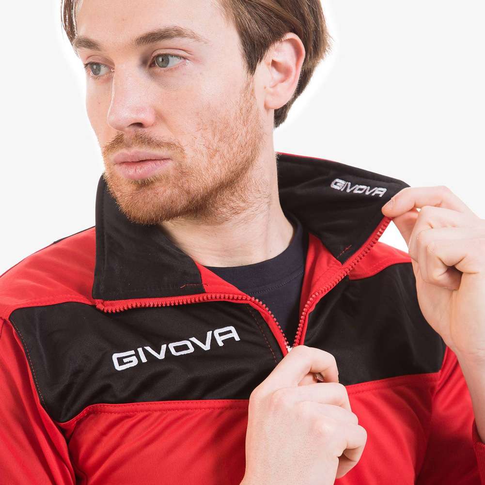 Givova Tuta Visa Trainingsanzug rot/schwarz