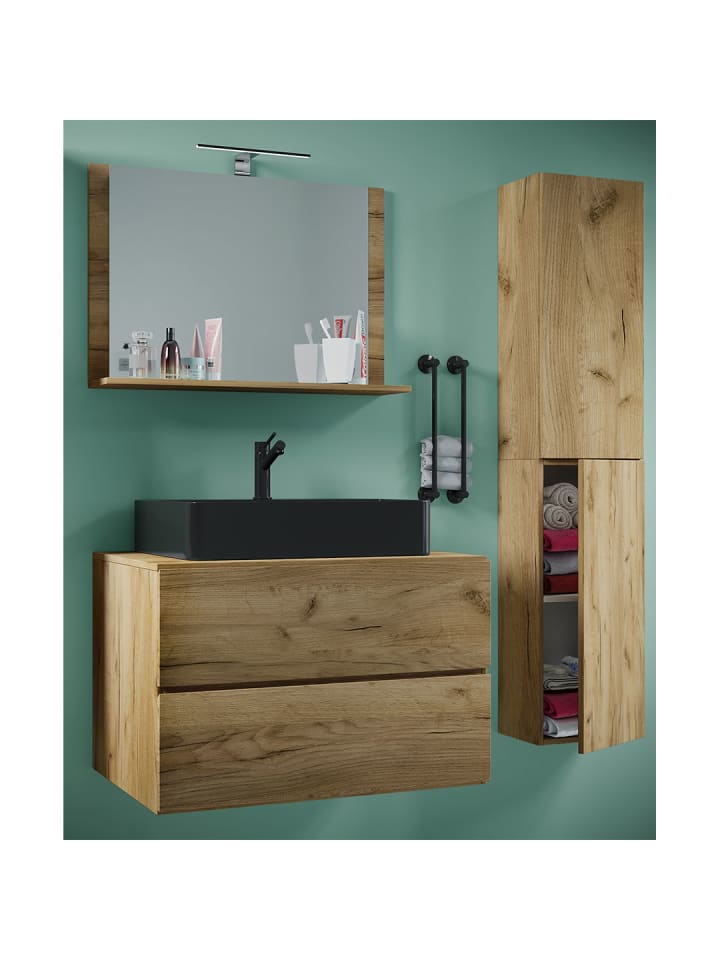 ebuy24 Badmöbelset LendasLBL Eiche Eiche dekor 114 x 52 cm günstig kaufen onesize