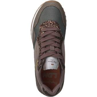 Pepe Jeans London Queen Sneaker in beige