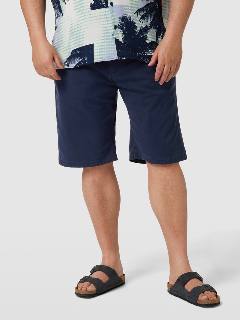 PLUS SIZE Chino-Shorts mit Eingrifftaschen in marineblau