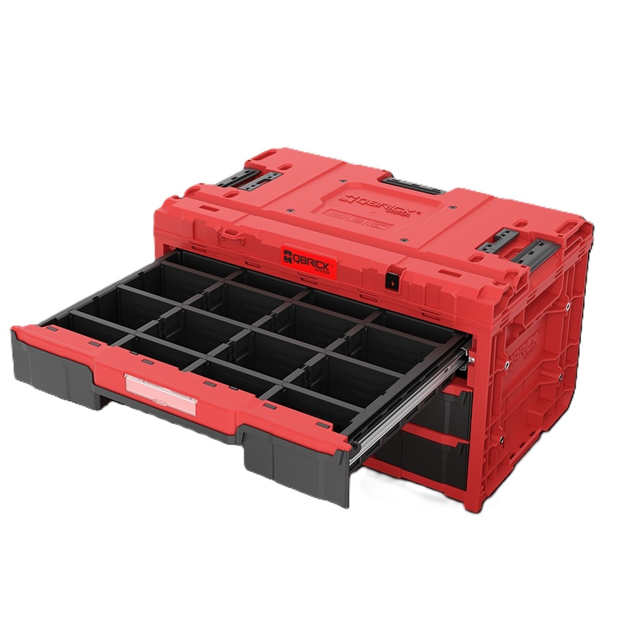 QBrick SKRQONED3CZEPG001 System ONE ONE DRAWER 3 TOOLBOX 2.0 RED ULTRA HD Gereedschapskoffert