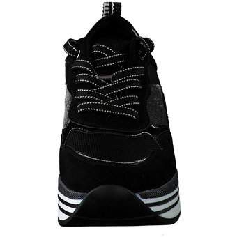 Marco Tozzi Plateau Sneaker in schwarz