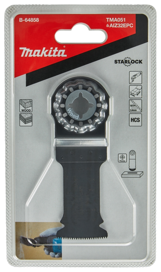 Accessori Makita B-64858 Lama per sega E-cut HCS per legno 32 mm TMA051 HCS
