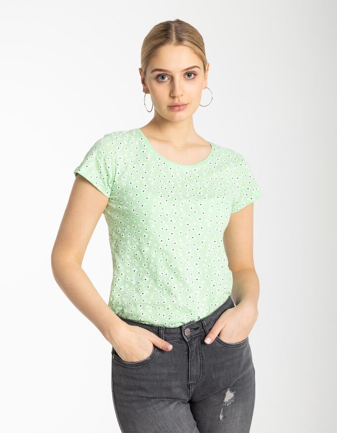 Damen T-Shirt - Florales Muster