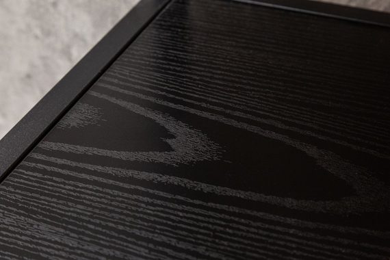 riess-ambiente Standregal SLIM LINE 185cm schwarz, Einzelartikel 1-tlg., Wohnzimmer · Holzwerkstoff · Metall · mit Ablage · Industrial