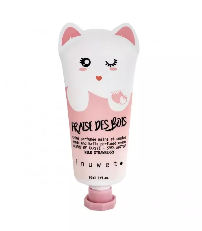 CREME MAINS OREILLES CHAT Crème Parfumée pour les mains et ongles - parfum fraise