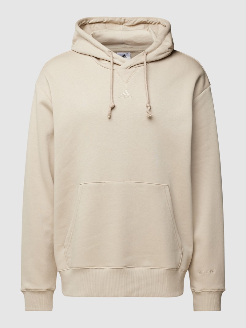 Hoodie mit überschnittenen Schultern in beige