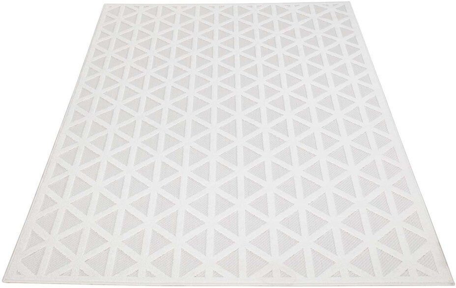 Teppich In-& Outdoorteppich Santorini 446, 3D-Effekt, Geo-Muster, Carpet City, rechteckig, Höhe: 5 mm, Wetterfest & UV-beständig für Terrasse, Balkon, Küche, Flur
