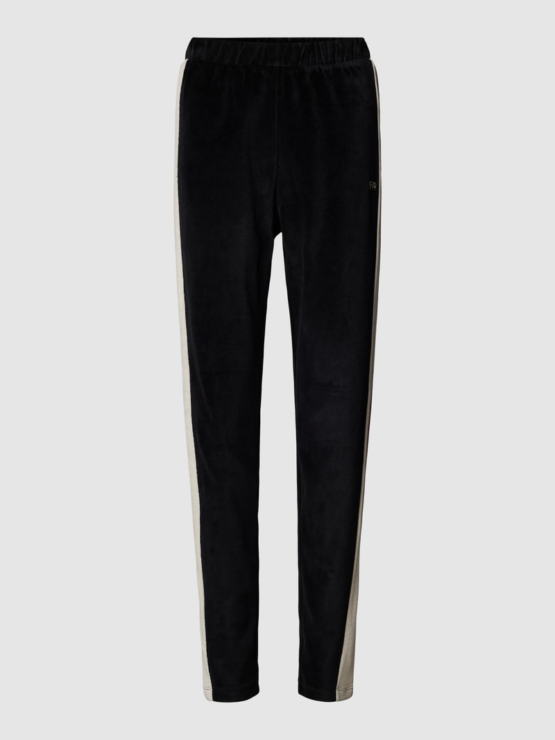 Sweatpants mit elastischem Bund in schwarz