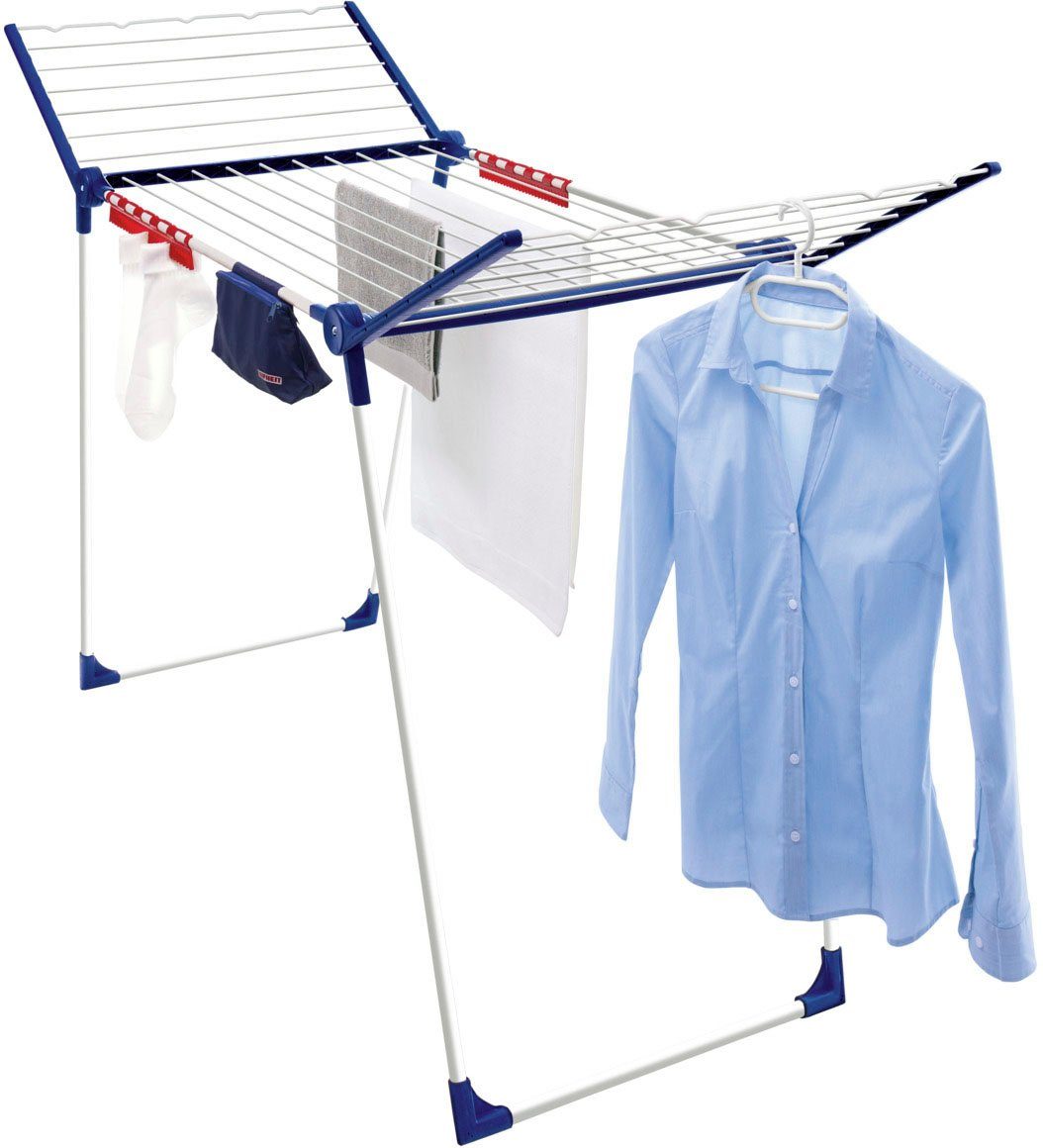 Leifheit Wäscheständer Pegasus 200, &5 Kleiderbügel,4 Kleinteilehalter + Wäscheklammerbeutel ohne Klammern