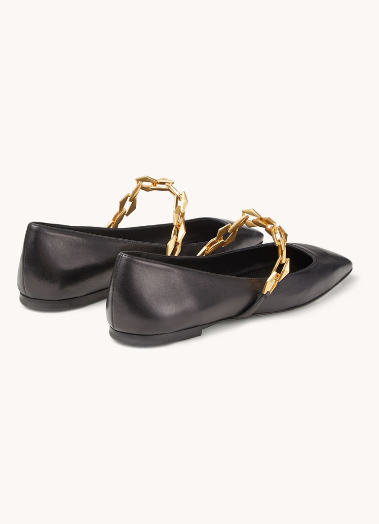 Jimmy Choo Diamond Tilda -ballerinat lampaannahkavaatteissa