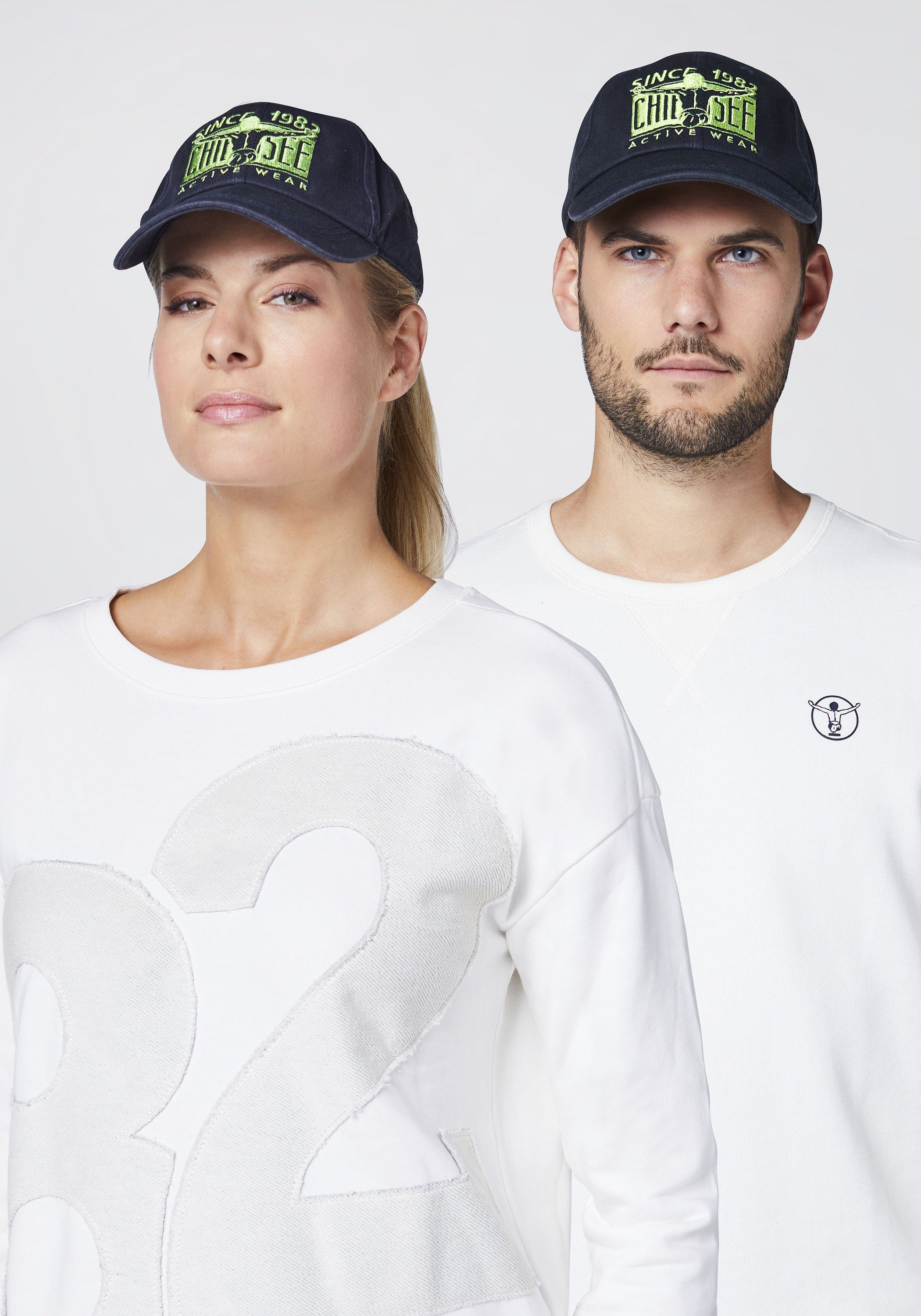 Chiemsee Snapback Cap Unisex Cap aus Baumwolle im Label-Design 1