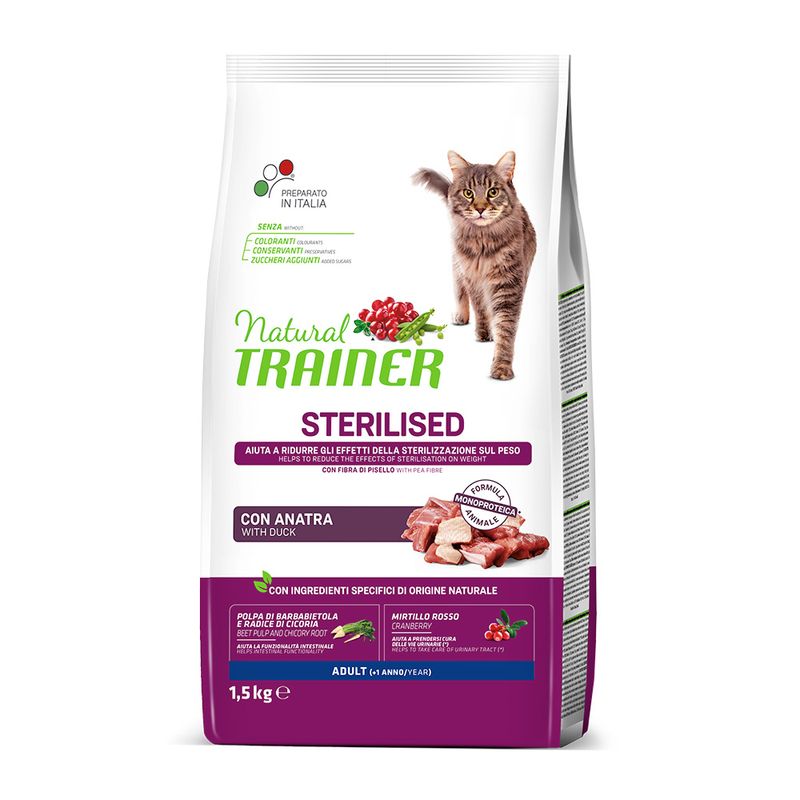 Natural Trainer Cat Sterilised mit Ente zu TOP-Preisen | bitiba %