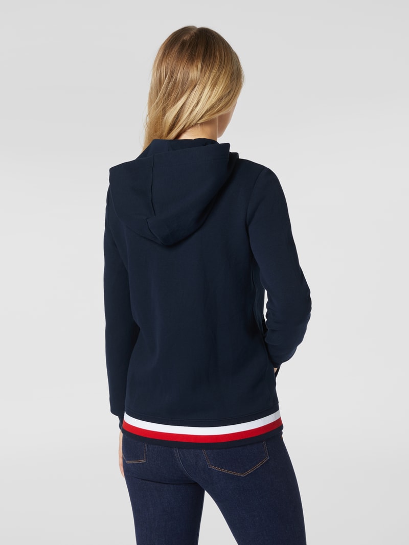 Sweatjacke mit Kapuze in dunkelblau