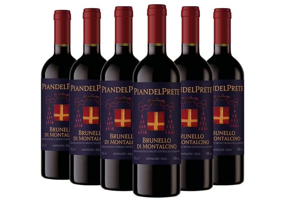 Brunello di Montalcino DOCG 2018 Pian del Prete 6 bouteilles de 0,75 ℓ